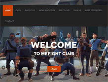 Tablet Screenshot of mefightclub.com